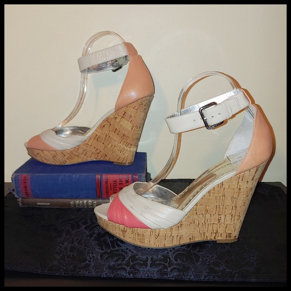 BCBGirls Sandals Cream, Salmon, Peach - Picture 2 of 7